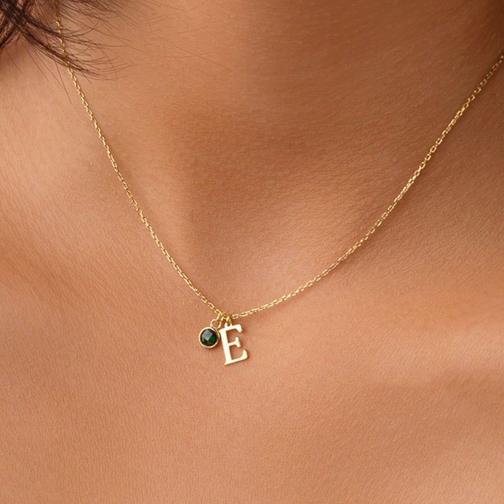 14k Solid Gold Personalized Two Name Necklace-Gold Necklace-14k Gold Necklace-Name popular Jewelry-Personalized-Gift-Jewelry-Necklaces-JX11