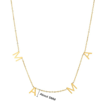 Custom Spaced Letter Name Necklace - Solid 14K | 18K Gold