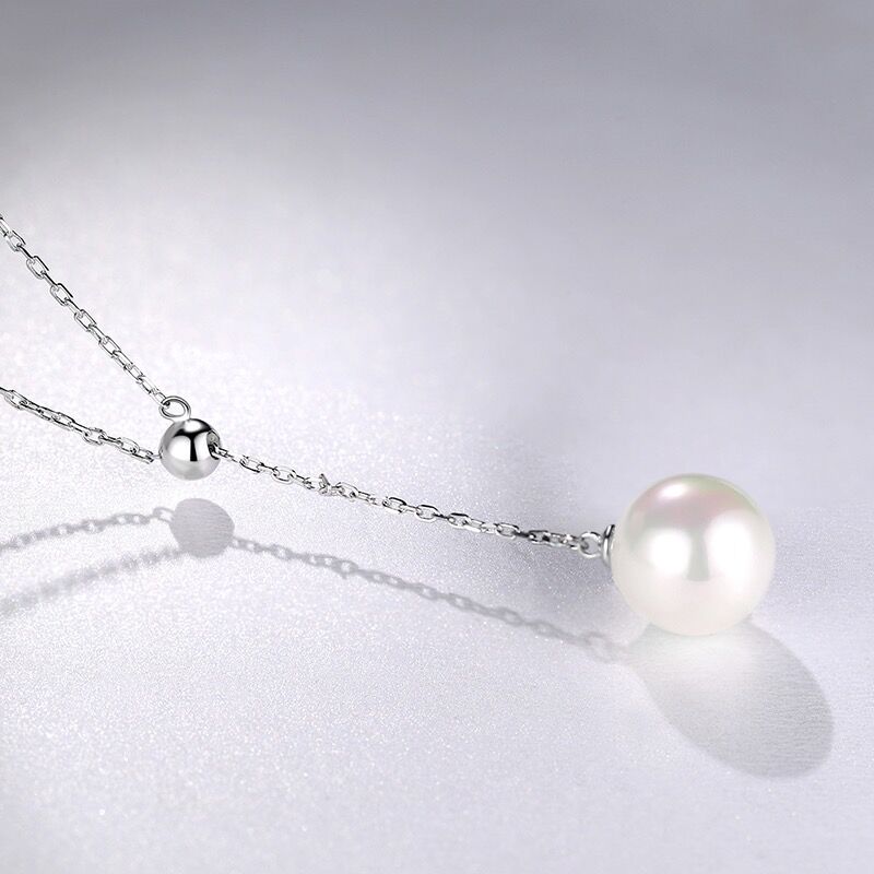 Y-shaped Pearl Necklace-S925 Solid Silver