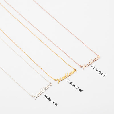 Custom Lucky Number Necklace - Solid 14K | 18K Gold